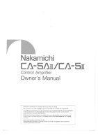 Nakamichi CA-5-II-Owners-Manual